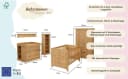 OTTO home Babyzimmer-Komplettset Indra 7-tlg. Kiefer Massivholz Bild 3