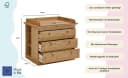 OTTO HOME Wickelkommode Indra Landhausstil Massivholz Kiefer Bild 3