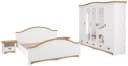 OTTO HOME Konrad Schlafzimmer-Set 4-tlg. Weiß/Gelb Massivholz Bild 2