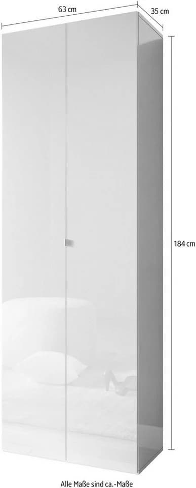 OTTO HOME Schuhschrank SMILE Weiß Hochglanz 7 Ebenen - Bild 4