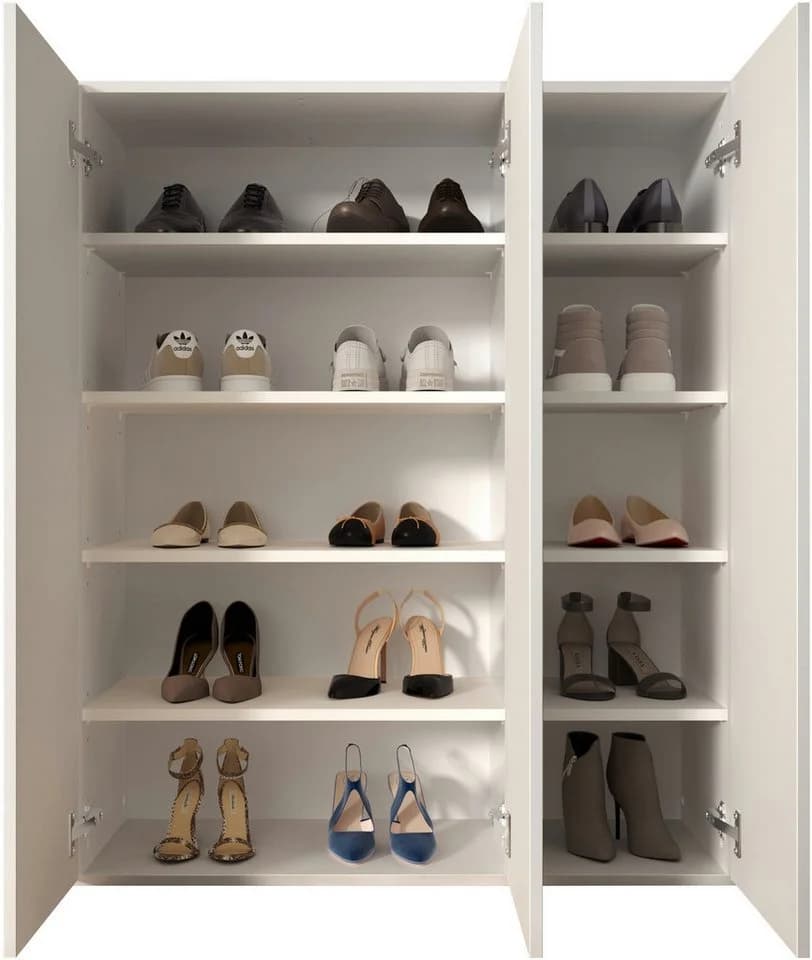 OTTO HOME Schuhschrank SMILE Weiß Hochglanz 3 Türen - Bild 3