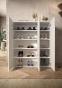 OTTO HOME Schuhschrank SMILE Weiß Hochglanz 3 Türen Bild 4