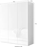 OTTO HOME Schuhschrank SMILE Weiß Hochglanz 3 Türen Bild 5