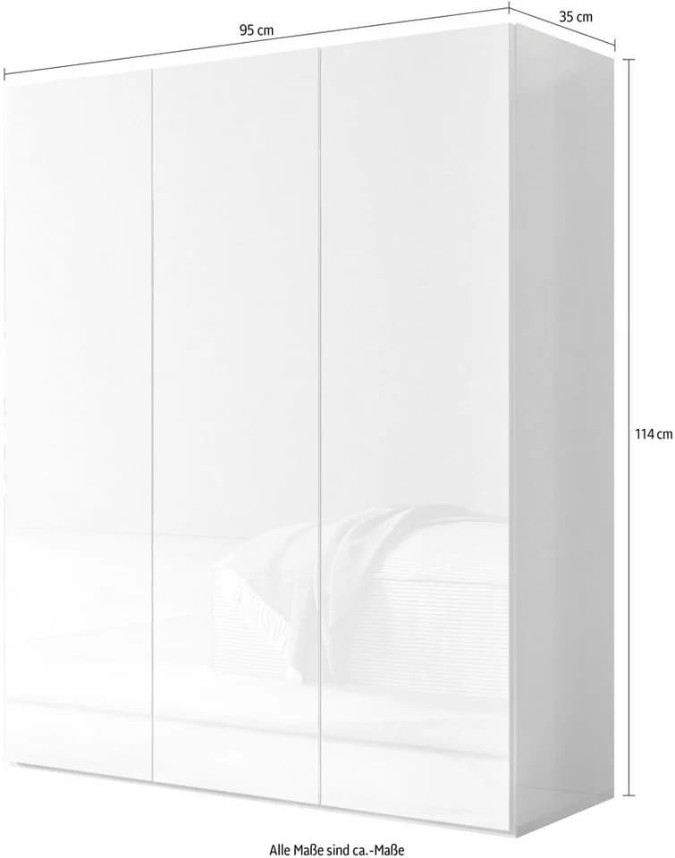 OTTO HOME Schuhschrank SMILE Weiß Hochglanz 3 Türen - Bild 5