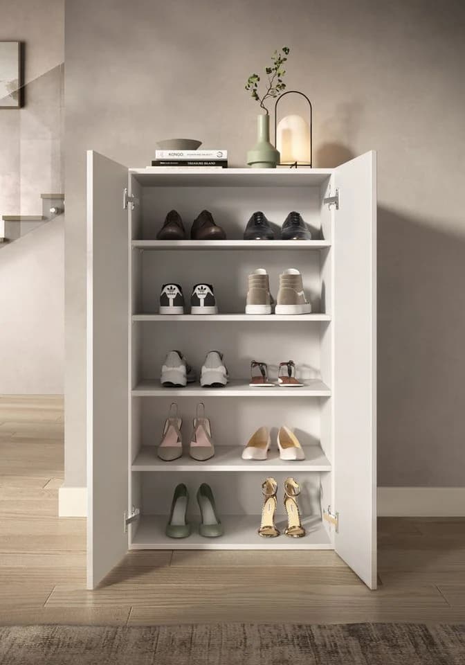OTTO HOME Schuhschrank SMILE Weiß Hochglanz Lack 5 Ebenen - Bild 4