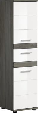 WELLTIME Hochschrank LUCCA Weiß Hochglanz 137 cm Bild 2