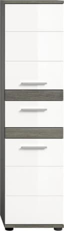 WELLTIME Hochschrank LUCCA Weiß Hochglanz 137 cm Bild 3