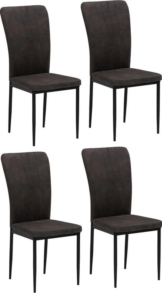 HOME AFFAIRE Essgruppe Bergamo 5-tlg. Grau Schwarz Modern