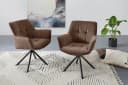 OTTO HOME Lika Drehstuhl 2er Set Braun Samt Bild 2