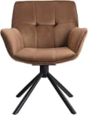 OTTO HOME Lika Drehstuhl 2er Set Braun Samt Bild 3
