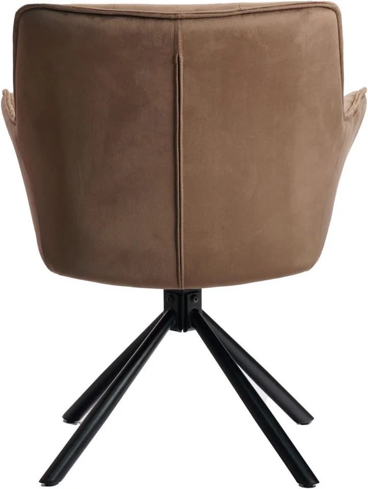 OTTO HOME Lika Drehstuhl 2er Set Braun Samt - Bild 4