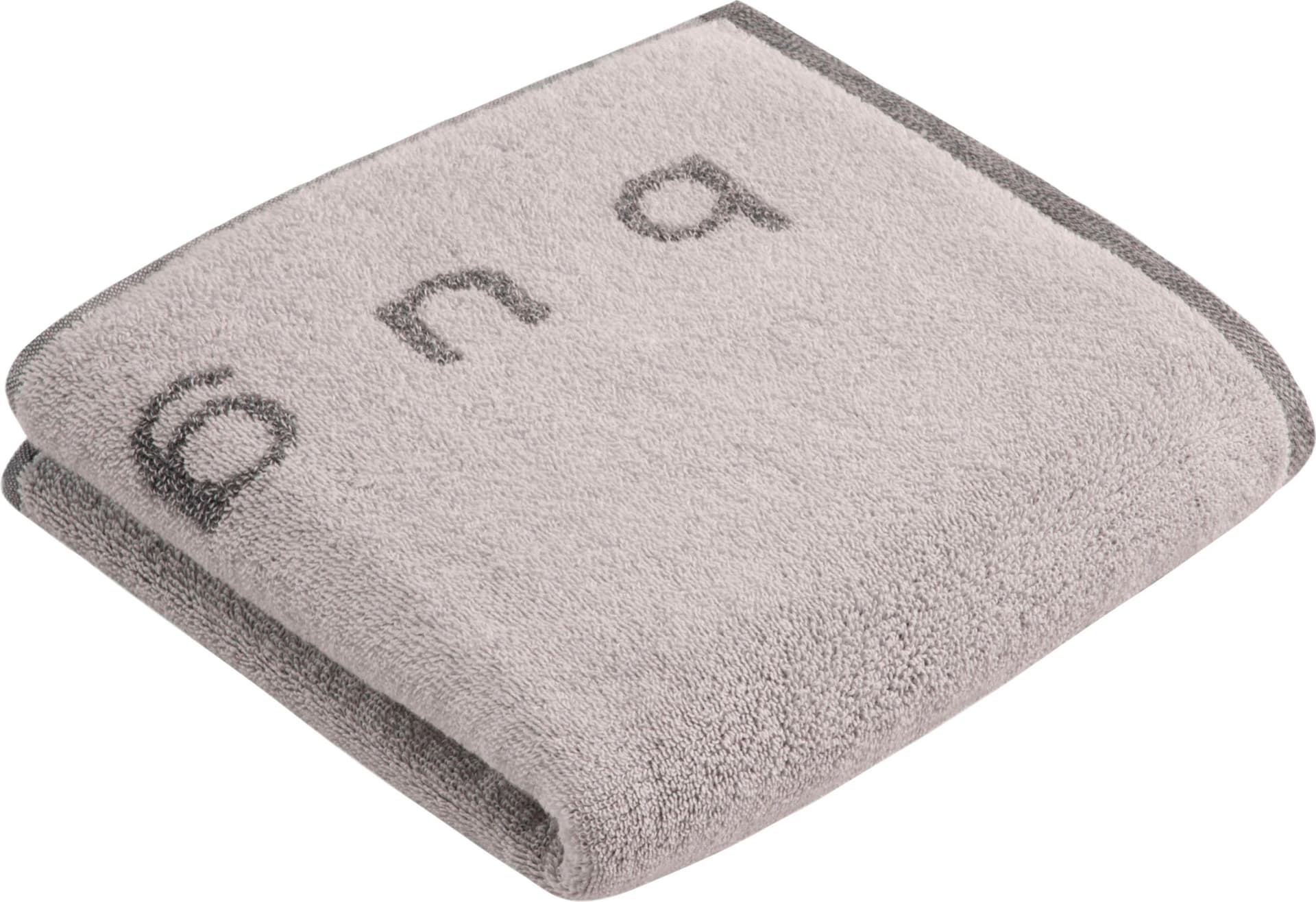 BUGATTI Emilio Handtuch-Set Grau 2er Webfrottier