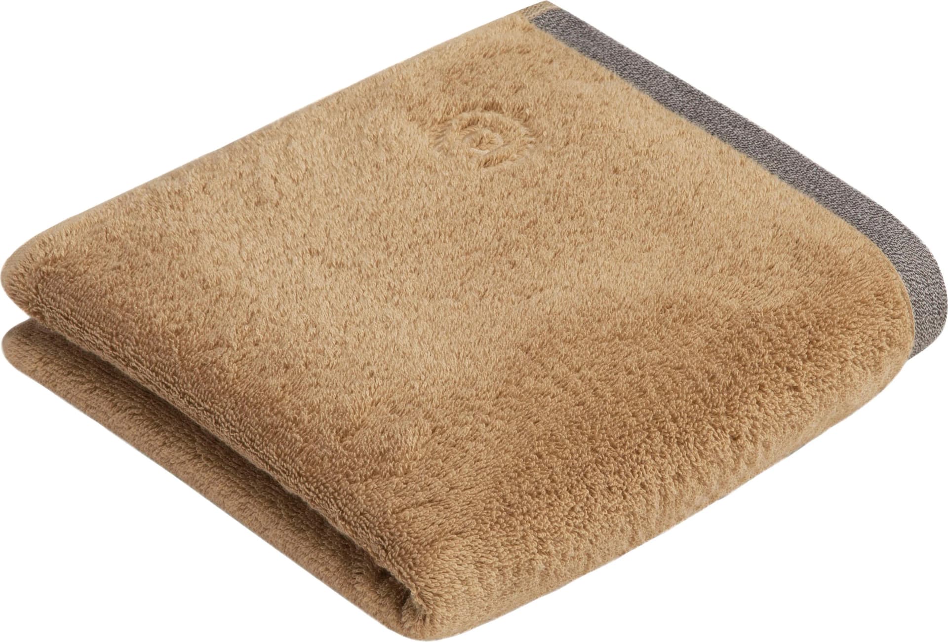 BUGATTI Prato Handtuch-Set Camel 100% Baumwolle