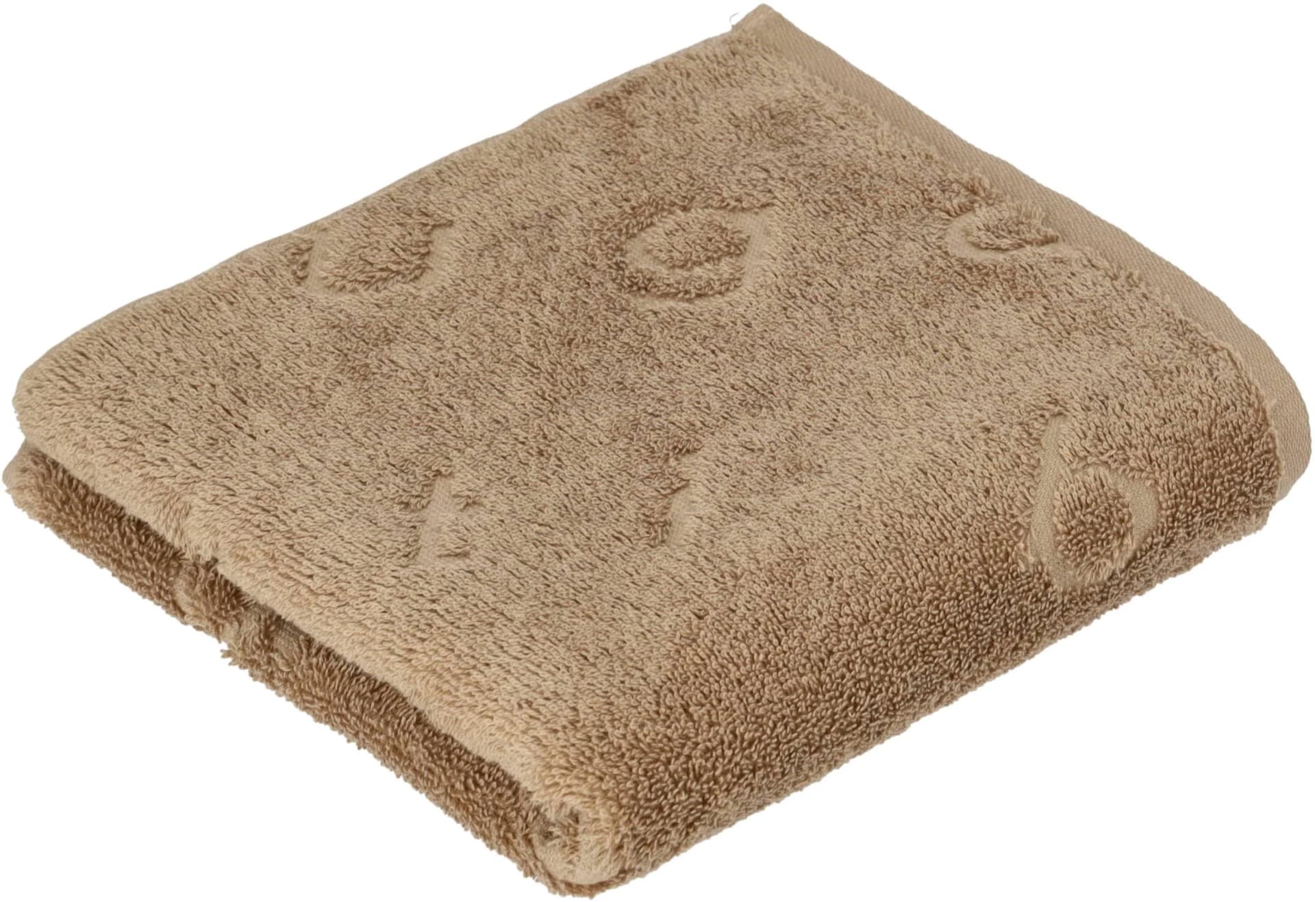 BUGATTI Handtuch Trentino Camel Walkfrottier 50x100cm