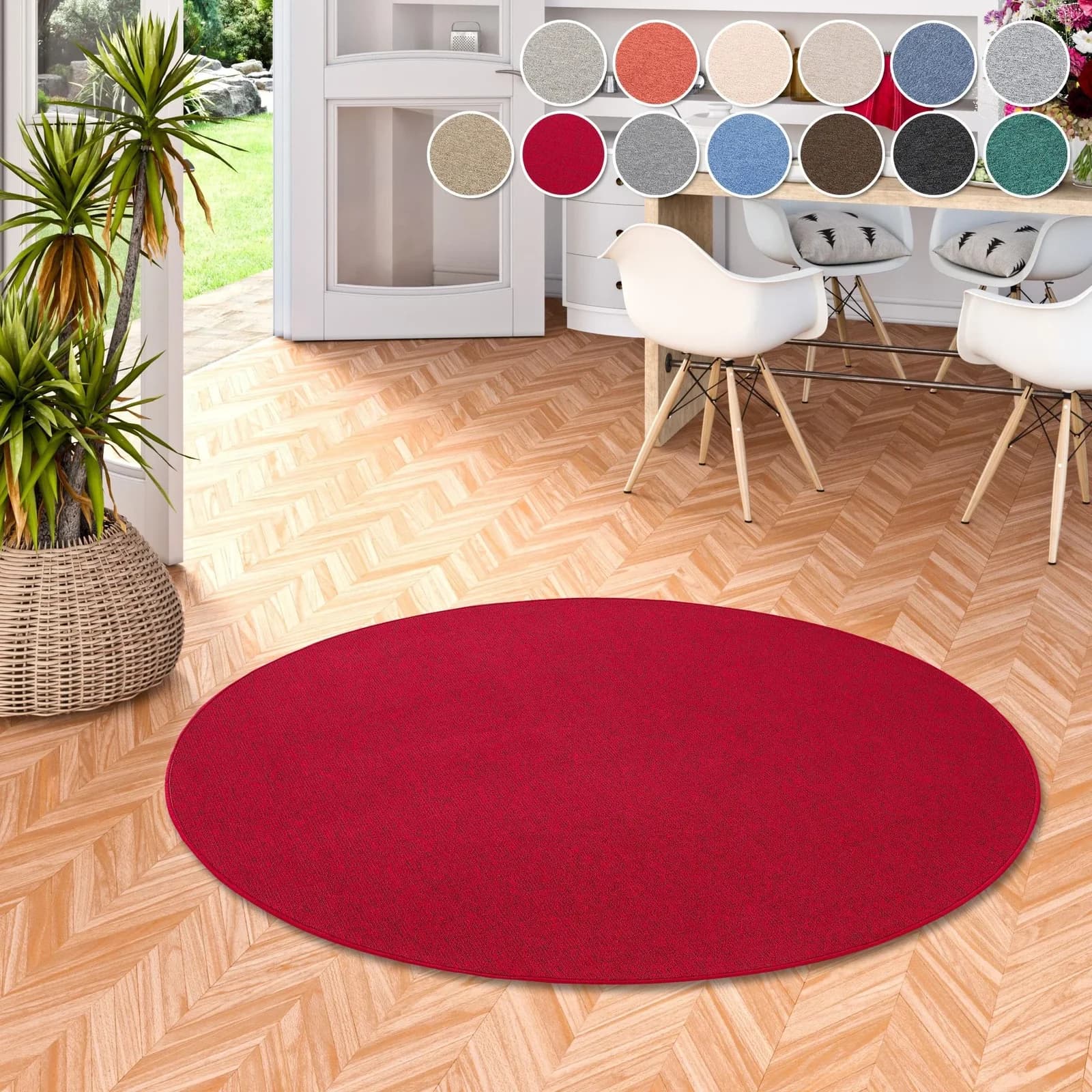 Teppich MY HOME Fortis Schlinge Rot