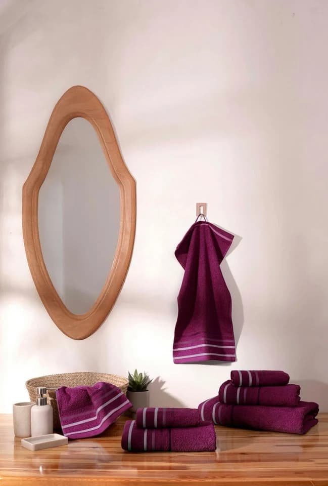 OTTO HOME Handtuch Set Niki 7-tlg. Rot Walkfrottee