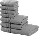 OTTO HOME Handtuch Set Niki 7-tlg. Dunkelgrau Walkfrottee Bild 2