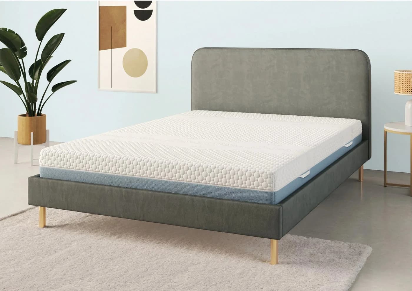 OTTO HOME Flipper Hybridschaum-Matratze Wendematratze Weiß/Blau - Bild 5