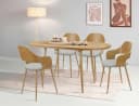 Home affaire Esstisch Belleville ausziehbar Eichefarben MDF Metall Bild 3