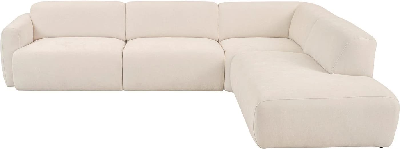 HOME AFFAIRE Ecksofa Myrland L-Form Beige Chenille Easy Clean