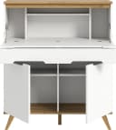 Home affaire Sekretär Alesund Weiß Skandi-Look mit Klappfunktion Bild 5