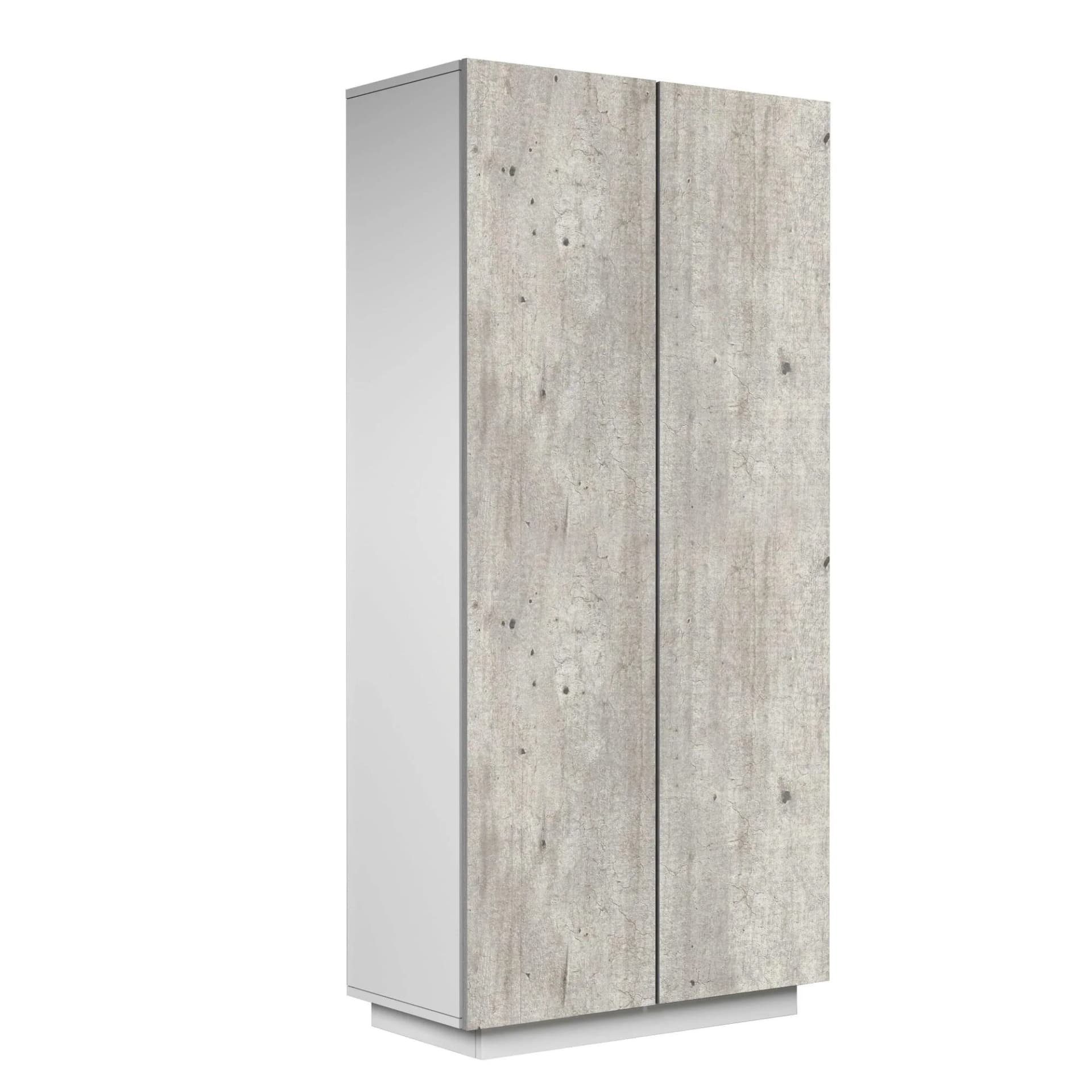 HOME AFFAIRE Coro Aktenschrank 2 Türen Weiß Beton