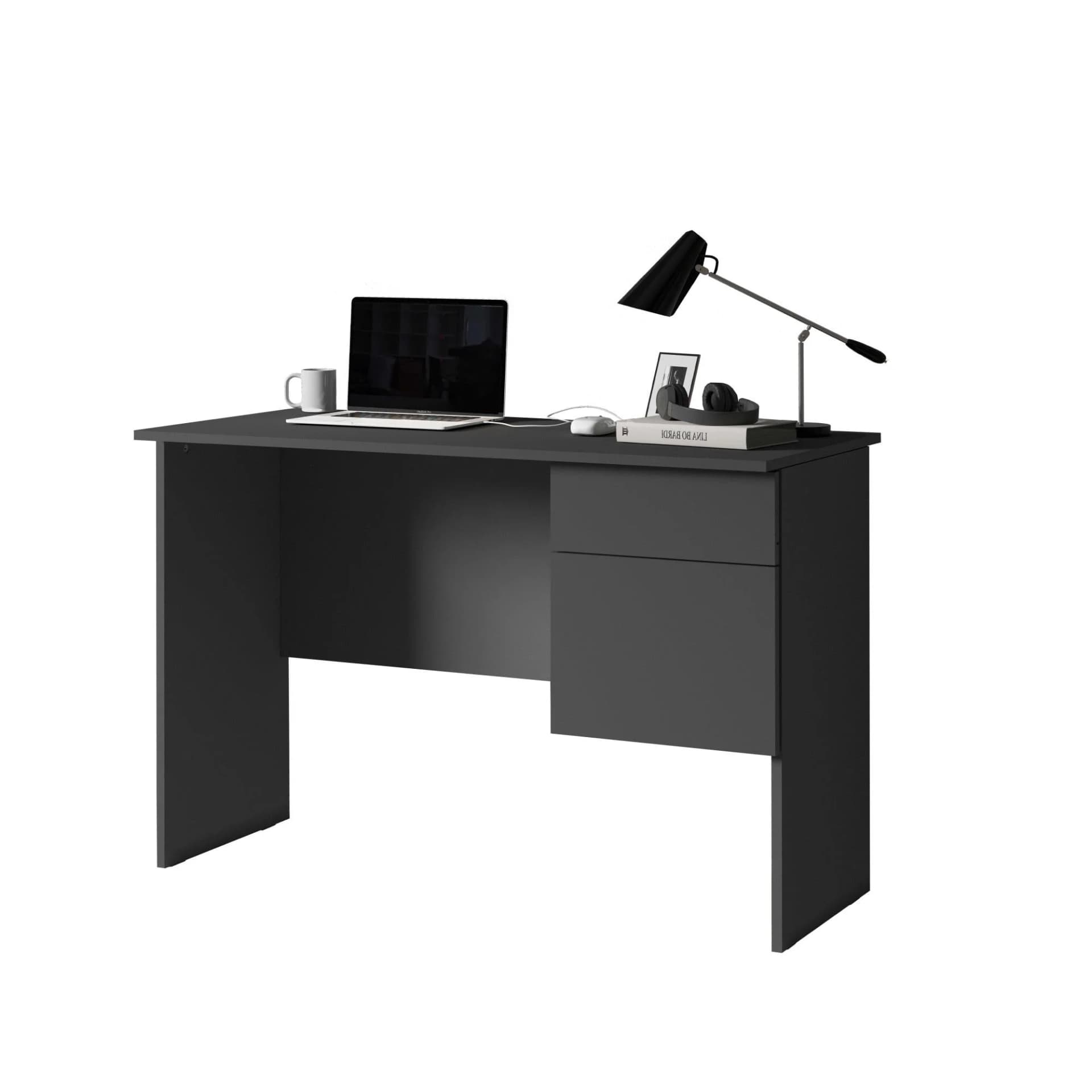 HOME AFFAIRE Essential Schreibtisch Anthrazit Matt 110 cm