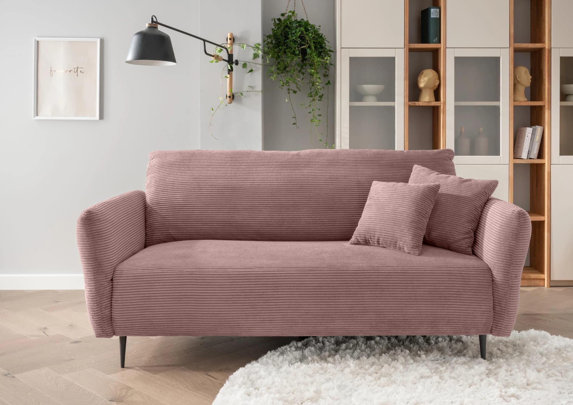 HOME AFFAIRE Polstergarnitur Vanilla Rosa 3-Sitzer 2-Sitzer Set