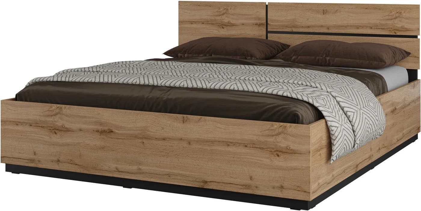 OTTO HOME Cross Bettrahmen Modern Braun Schwarz