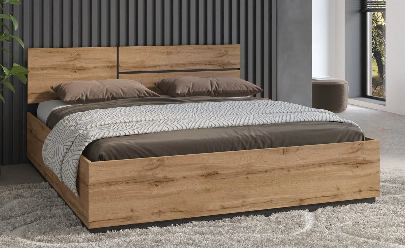 OTTO HOME Cross Bettrahmen Modern Braun Schwarz - Bild 2