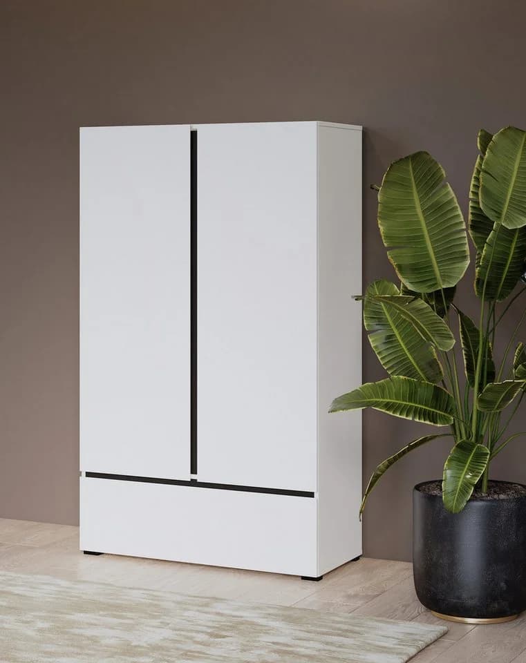 OTTO HOME Cross Wäscheschrank Weiß Modern Grifflos