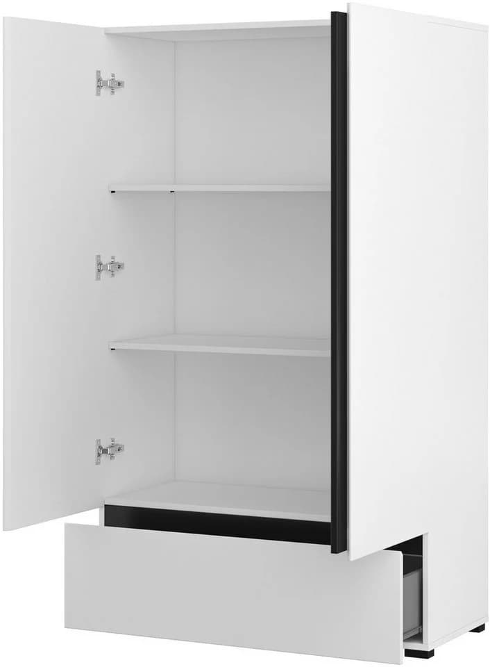 OTTO HOME Cross Wäscheschrank Weiß Modern Grifflos - Bild 3