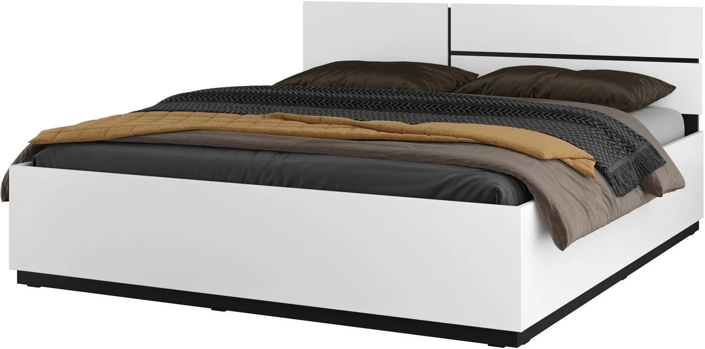 OTTO HOME Cross Bettrahmen Weiß Modern Doppelbettgestell