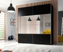 Home Affaire Schwebetürenschrank Beta Schwarz mit Spiegel Bild 2