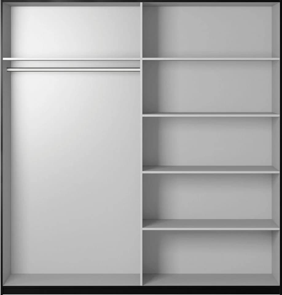Home Affaire Schwebetürenschrank Beta Schwarz mit Spiegel - Bild 5