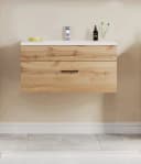 welltime Waschtisch Trento Light mit Keramikbecken Wotaneiche Bild 1