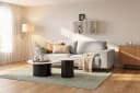 OTTO HOME OLAND 3-Sitzer Sofa Skandi-Design Braun Polyester Bild 2