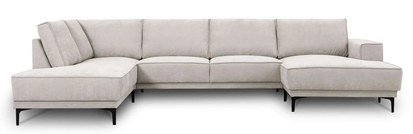 OTTO HOME Wohnlandschaft Oland U-Form Braun Polyester Skandi-Design