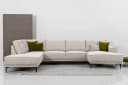 OTTO HOME Wohnlandschaft Oland U-Form Braun Polyester Skandi-Design Bild 2