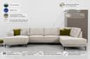 OTTO HOME Wohnlandschaft Oland U-Form Braun Polyester Skandi-Design Bild 3
