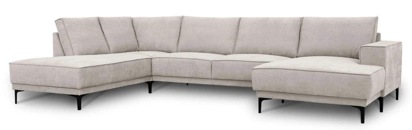 OTTO HOME Wohnlandschaft Oland U-Form Braun Polyester Skandi-Design - Bild 5