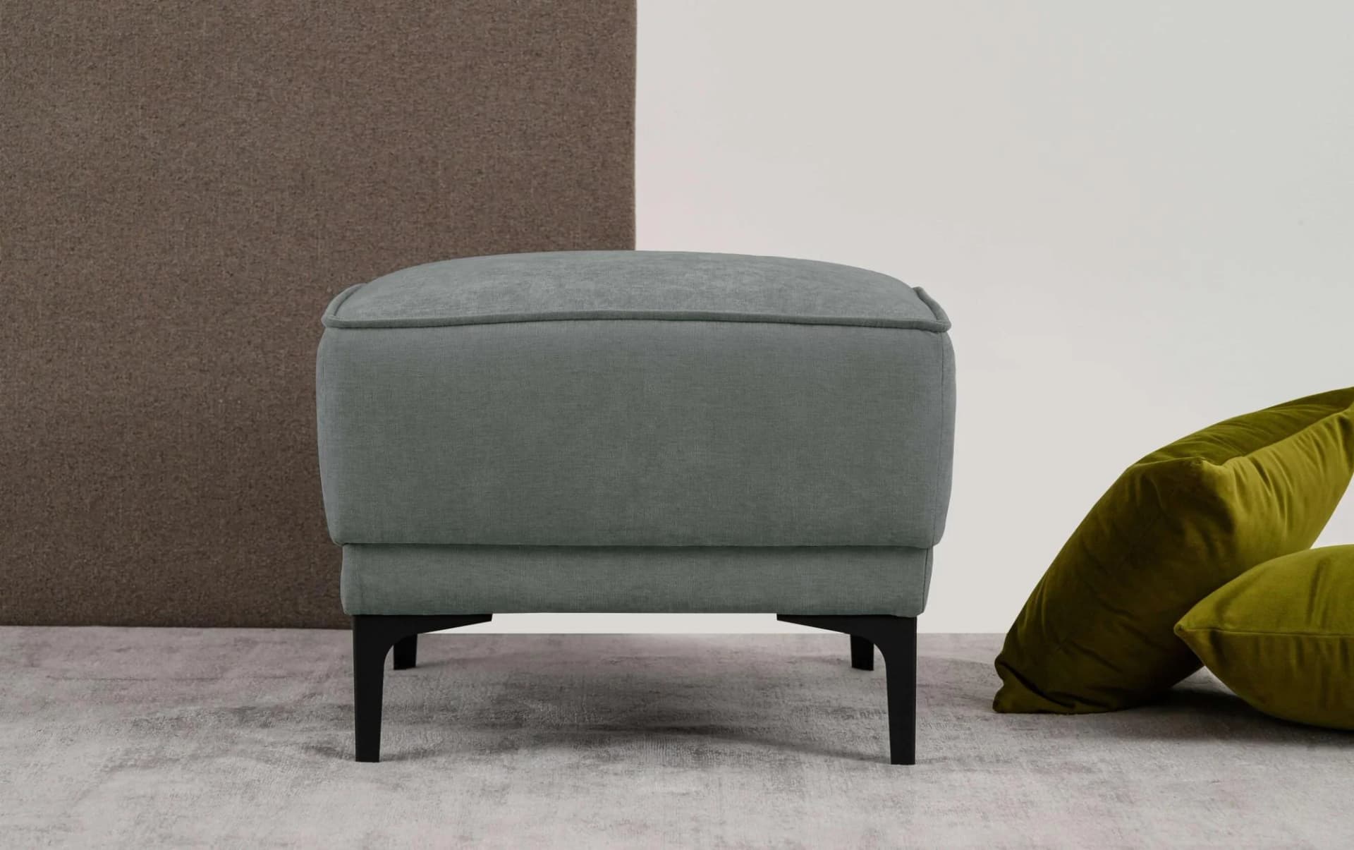 OTTO HOME Polsterhocker Oland Dunkelgrau Polyester