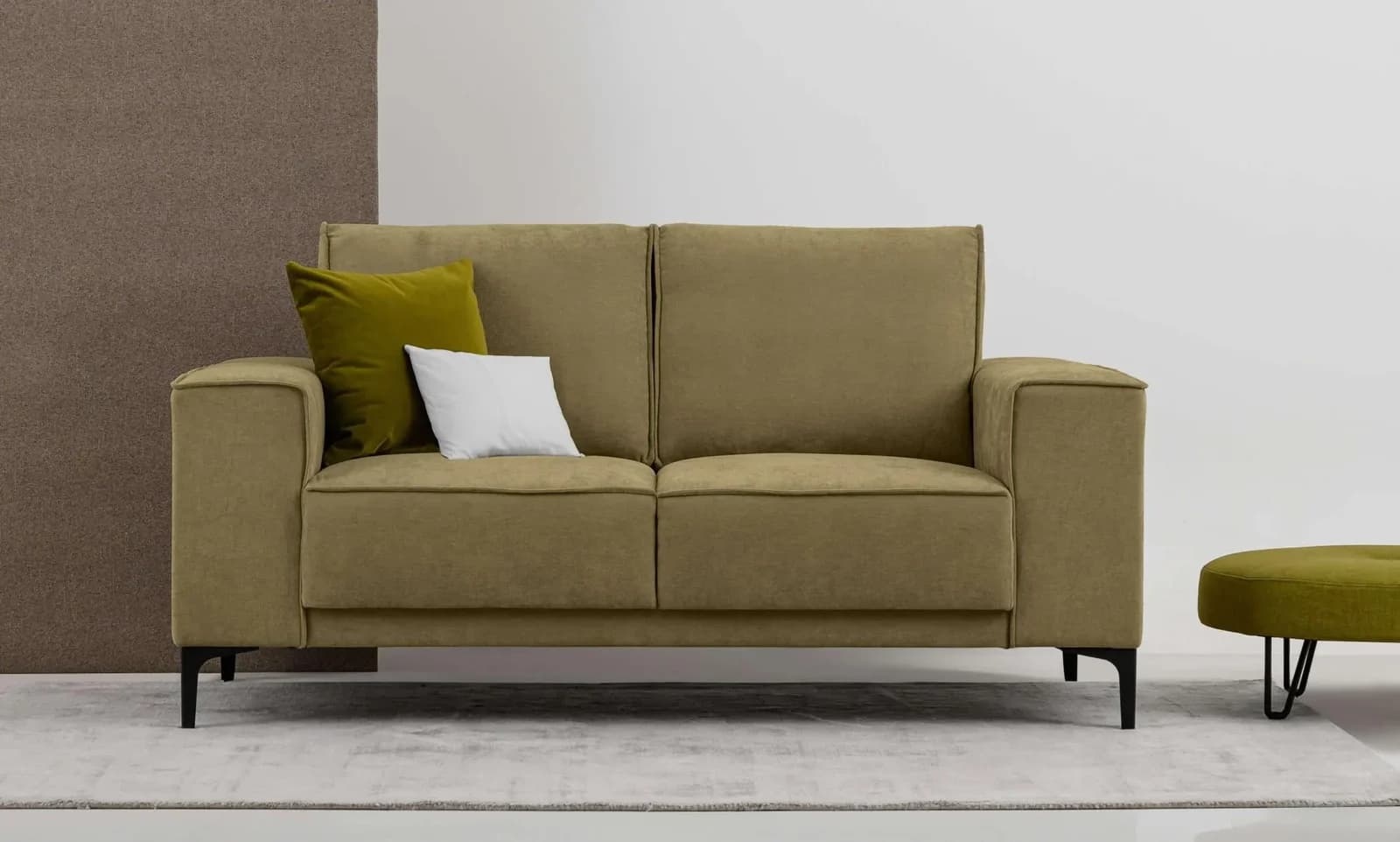 OTTO HOME Kompaktsofa Oland 2-Sitzer Grün Skandi-Design