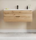 welltime Waschtisch Trento Light mit Keramik-Auflagebecken Wotaneiche Bild 1