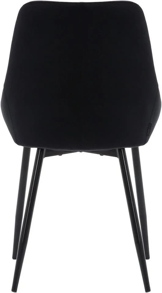 OTTO HOME Esszimmerstuhl Niam Schwarz Samtvelours 2er Set - Bild 4