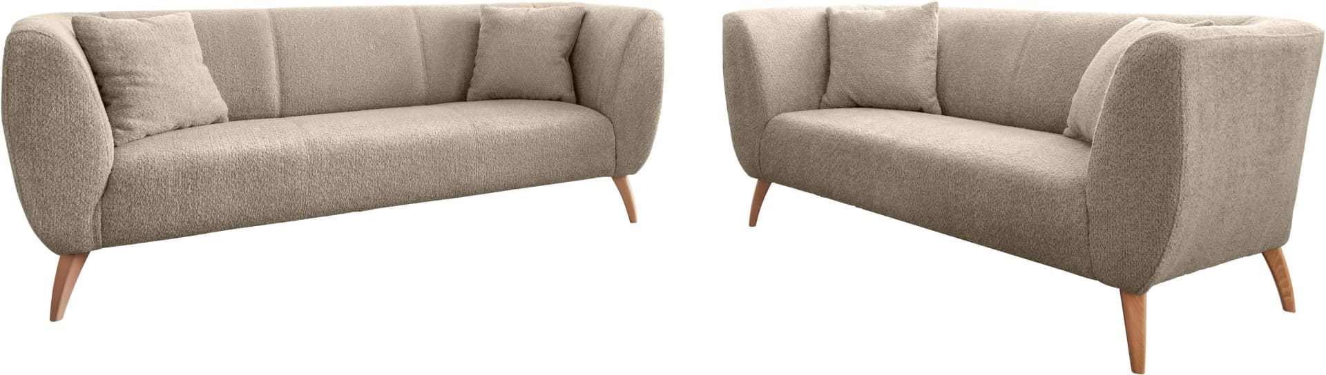 Home Affaire Polstergarnitur Colori Beige 3-Sitzer 2-Sitzer