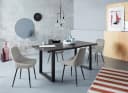 OTTO HOME Niam Esszimmerstuhl 2er Set hellgrau Samt Bild 1