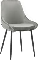 OTTO HOME Niam Esszimmerstuhl 2er Set hellgrau Samt Bild 2