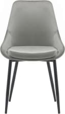 OTTO HOME Niam Esszimmerstuhl 2er Set hellgrau Samt Bild 3