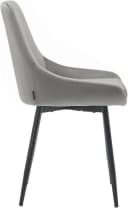 OTTO HOME Niam Esszimmerstuhl 2er Set hellgrau Samt Bild 5